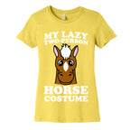 My Lazy Two-Person Horse Costume (head) Women's Cotton Tee