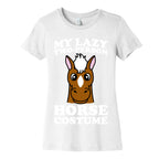 My Lazy Two-Person Horse Costume (head) Women's Cotton Tee
