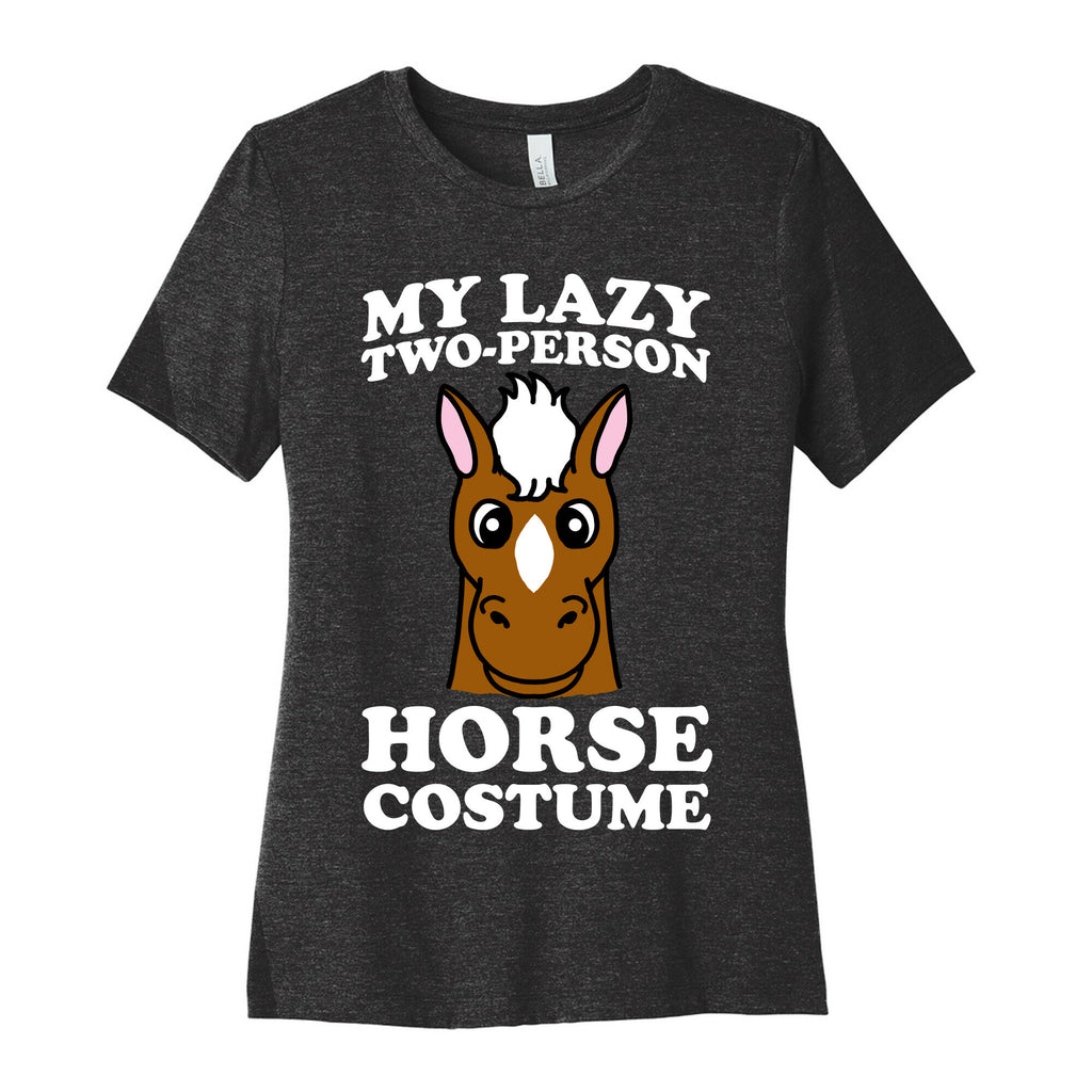 My Lazy Two-Person Horse Costume (head) Women's Cotton Tee