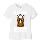 My Lazy Two-Person Horse Costume (head) Women's Cotton Tee