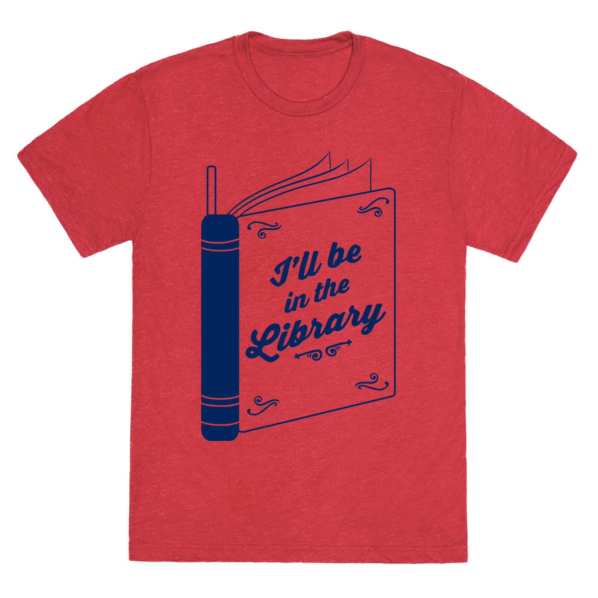 I'll Be In The Library Unisex Triblend Tee
