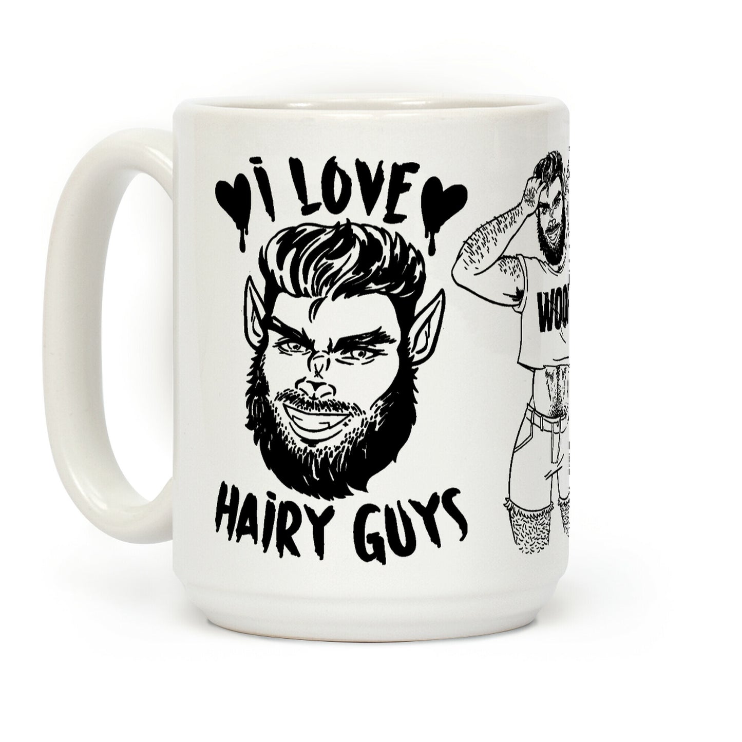 I Love Hairy Guys Coffee Mug