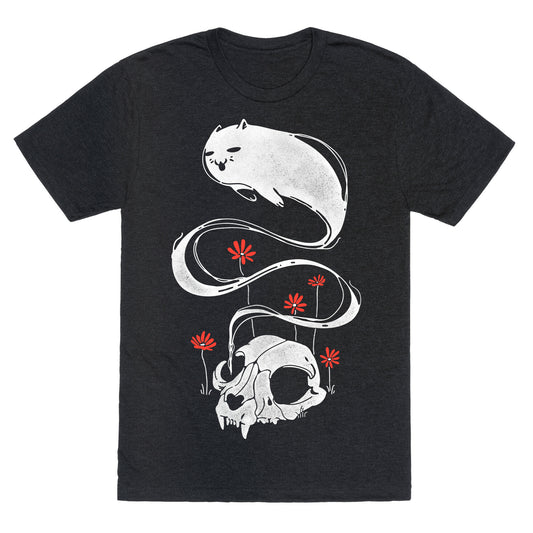 Cat Ghost Unisex Triblend Tee