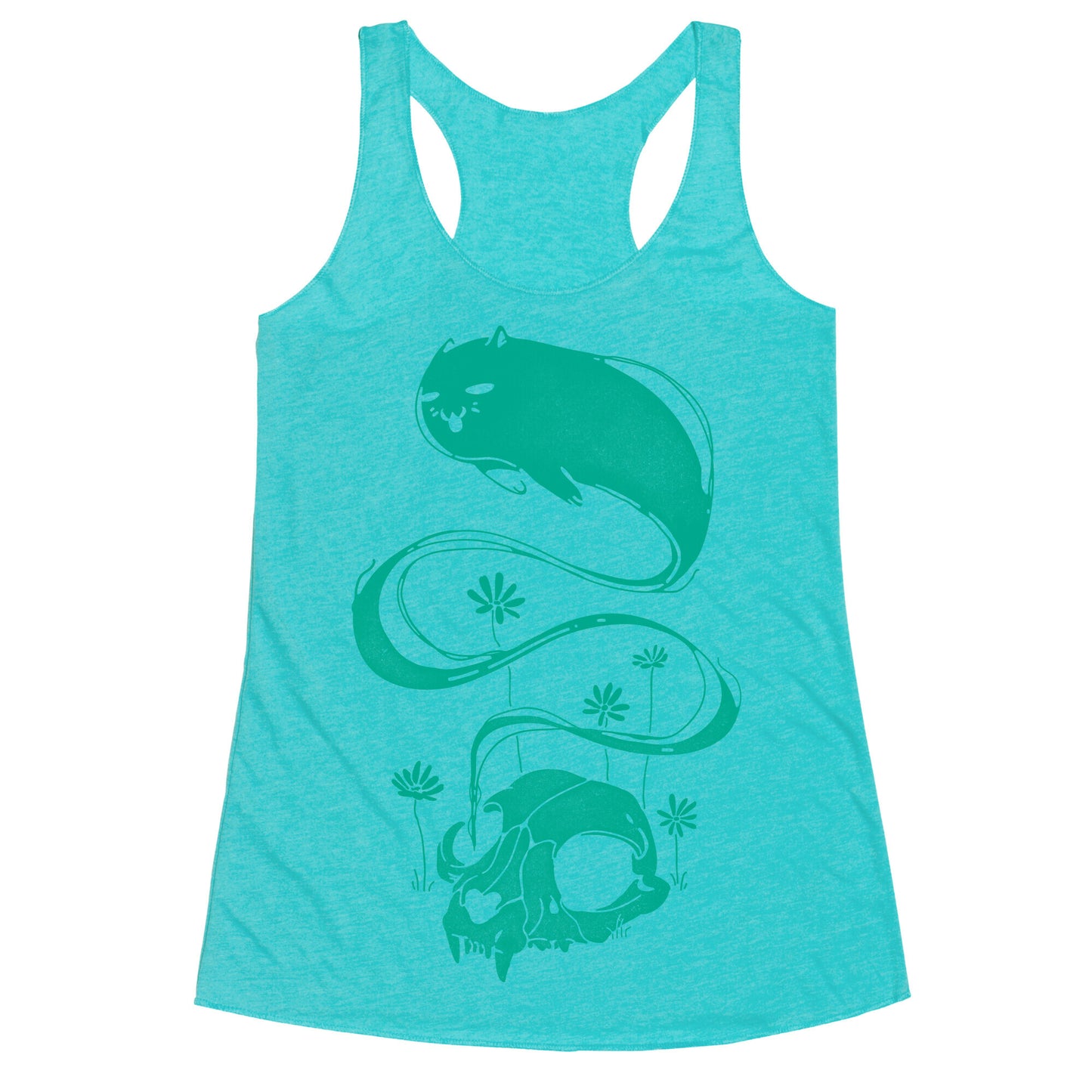 Cat Ghost Racerback Tank