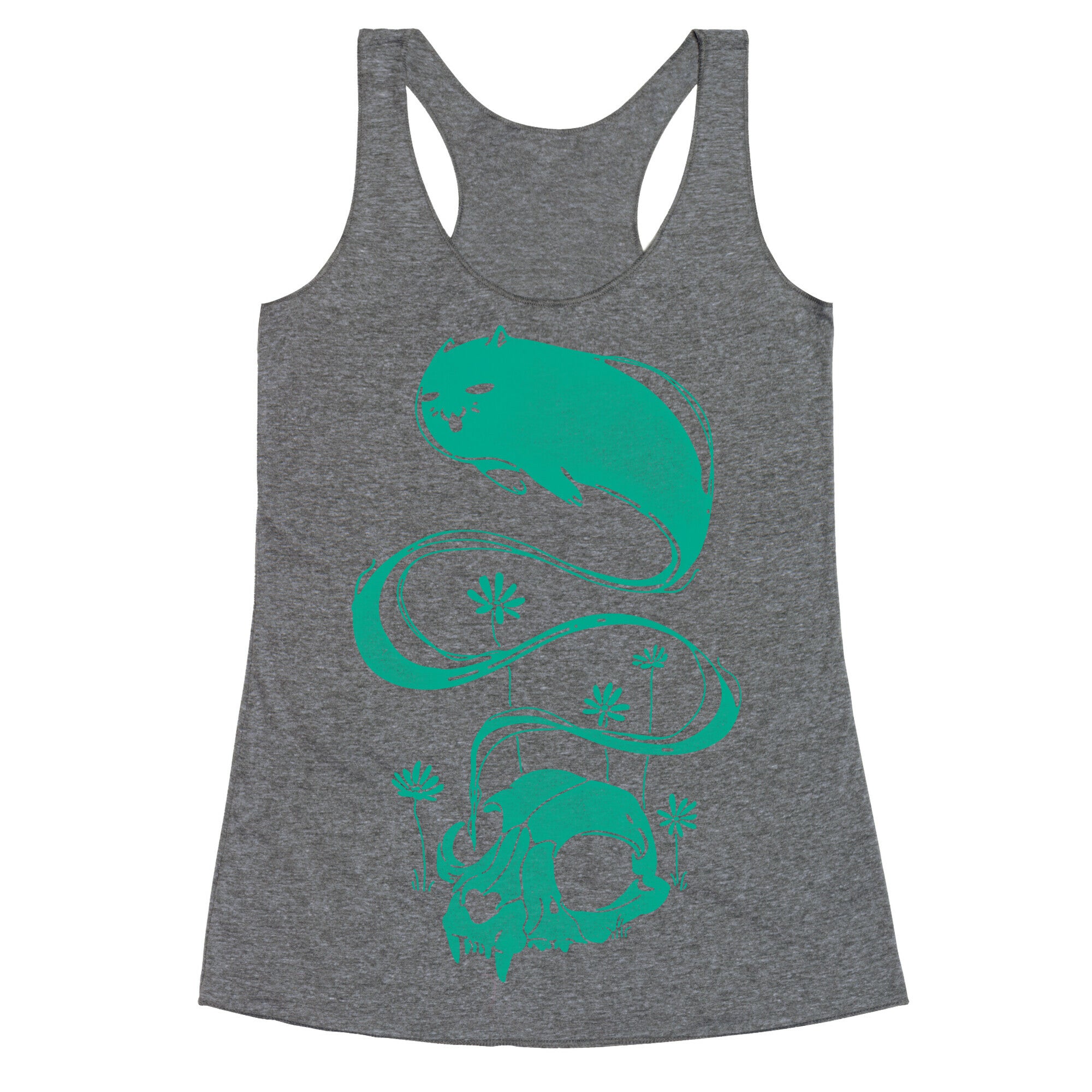 Cat Ghost Racerback Tank