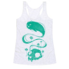 Cat Ghost Racerback Tank