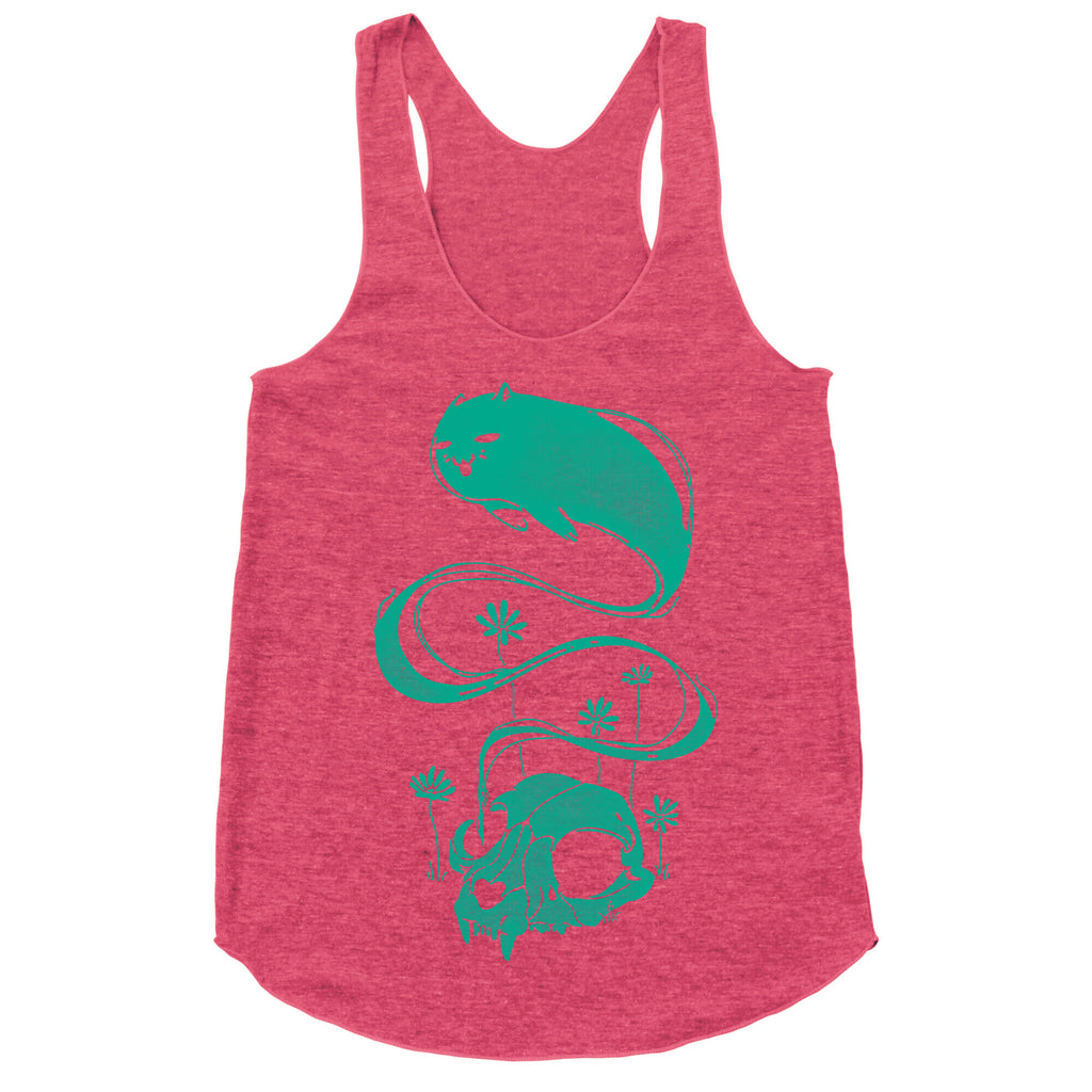 Cat Ghost Racerback Tank