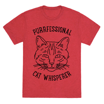 Purrfessional Cat Whisperer Unisex Triblend Tee