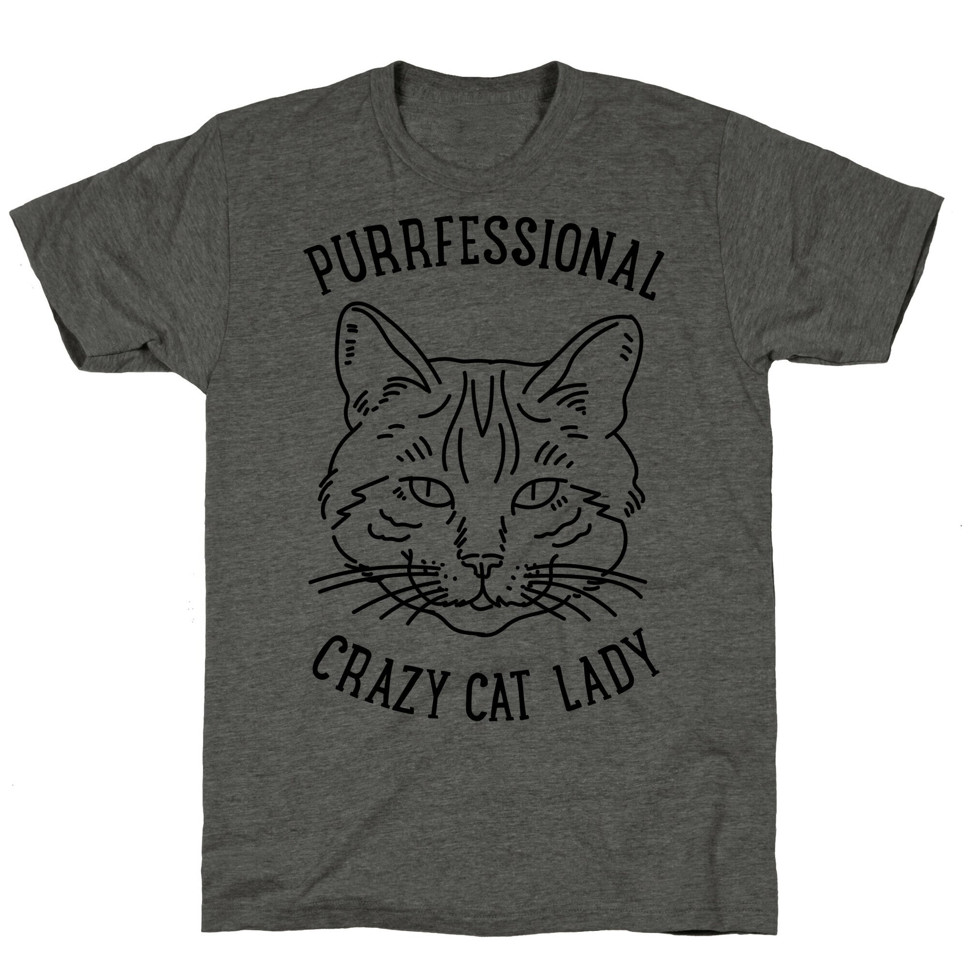 Purrfessional Crazy Cat Lady Unisex Triblend Tee