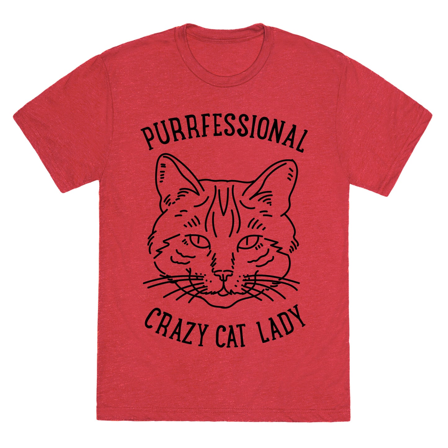 Purrfessional Crazy Cat Lady Unisex Triblend Tee