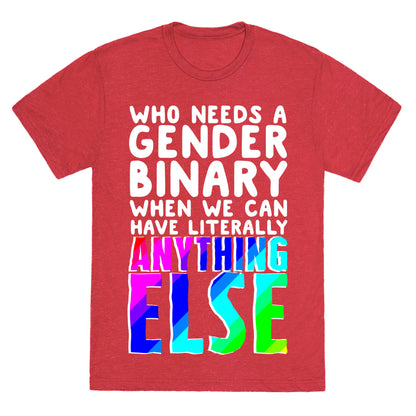 Why Gender Binary Unisex Triblend Tee