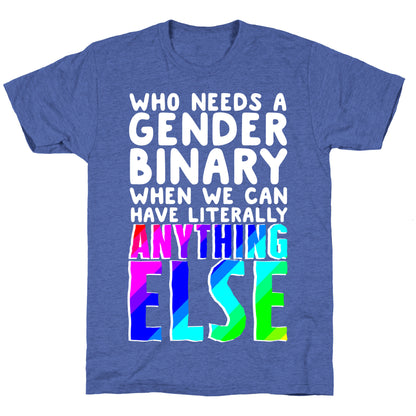 Why Gender Binary Unisex Triblend Tee