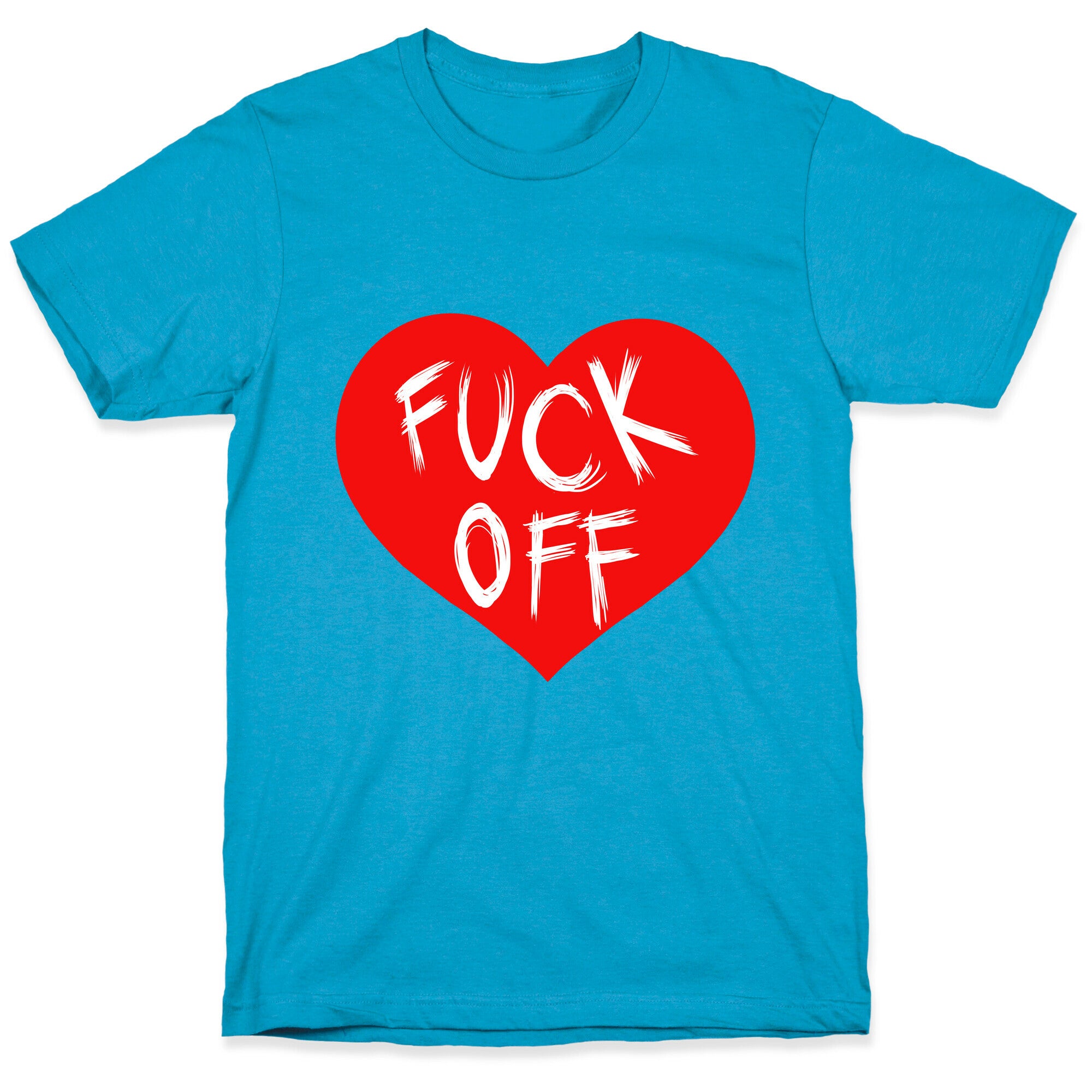 Fuck Off- Heart (Dark Tank) Unisex Triblend Tee