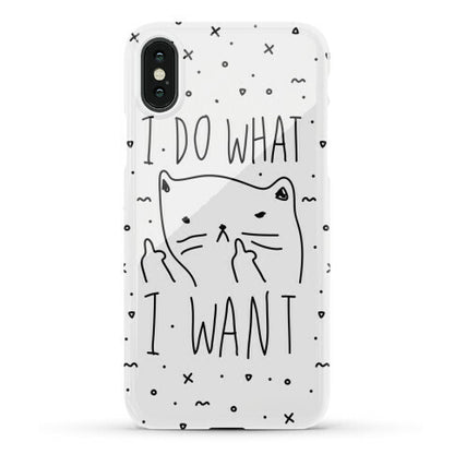 I Do What I Want Cat Phone Case