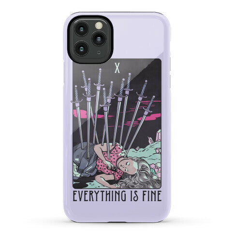 Ten Of Swords (Everything Is Fine) Phone Case