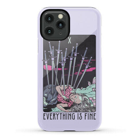 Ten Of Swords (Everything Is Fine) Phone Case