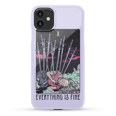 Ten Of Swords (Everything Is Fine) Phone Case