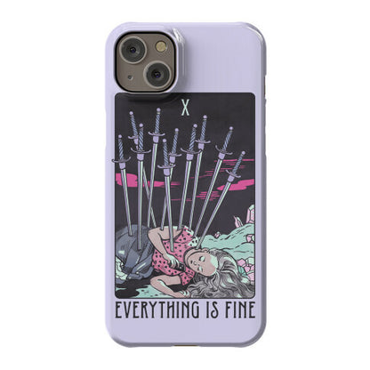 Ten Of Swords (Everything Is Fine) Phone Case