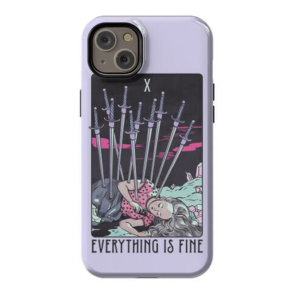 Ten Of Swords (Everything Is Fine) Phone Case