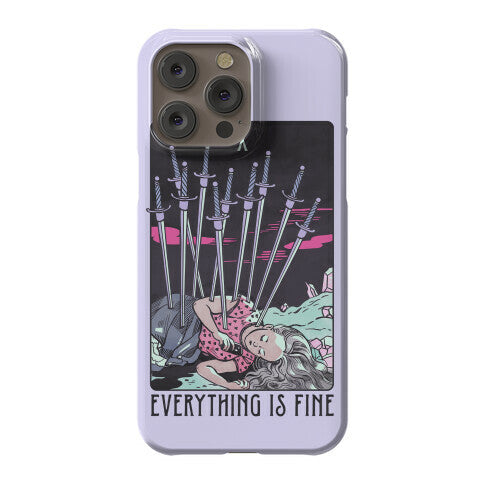 Ten Of Swords (Everything Is Fine) Phone Case