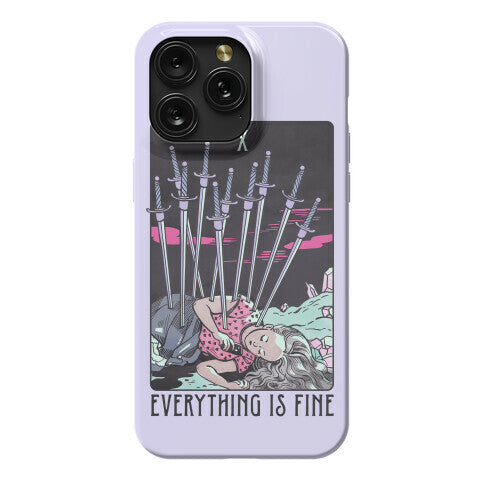 Ten Of Swords (Everything Is Fine) Phone Case