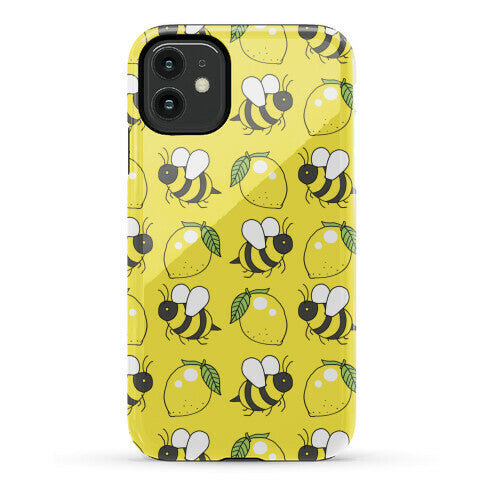 Lemon and Bee Phone Case