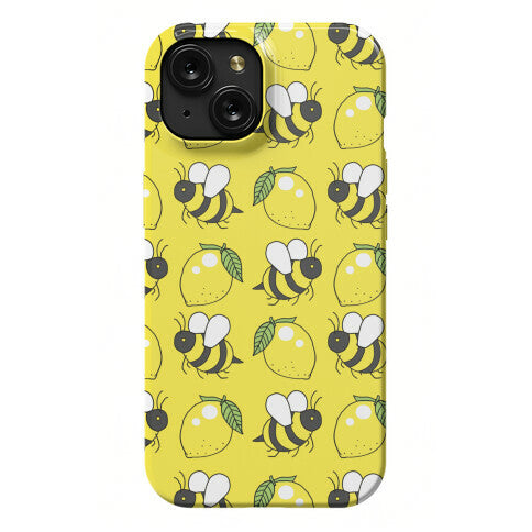 Lemon and Bee Phone Case