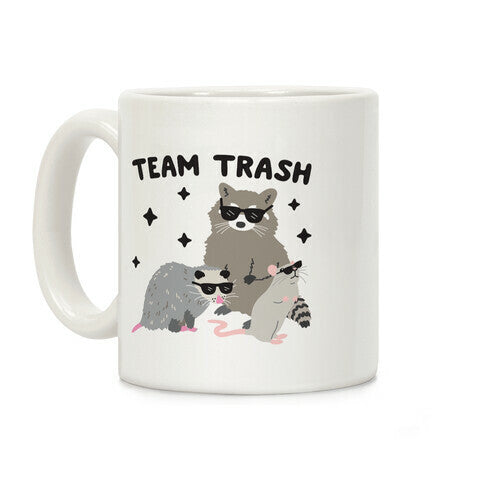 Team Trash Opossum Raccoon Rat Coffee Mug