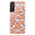Floral Penis Pattern Orange Phone Case