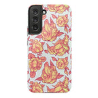 Floral Penis Pattern Orange Phone Case