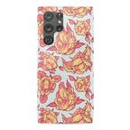 Floral Penis Pattern Orange Phone Case