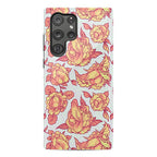 Floral Penis Pattern Orange Phone Case