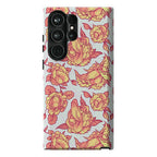 Floral Penis Pattern Orange Phone Case