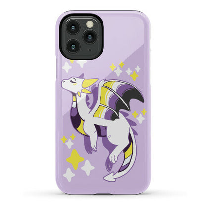 Non-Binary Pride Dragon Phone Case