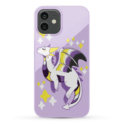 Non-Binary Pride Dragon Phone Case