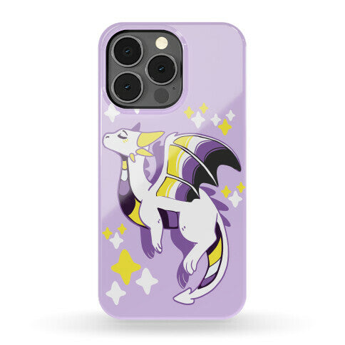 Non-Binary Pride Dragon Phone Case