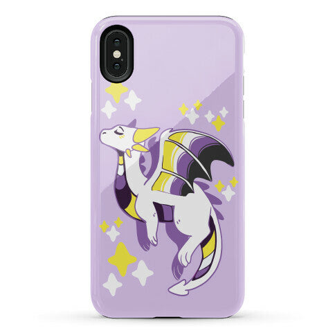Non-Binary Pride Dragon Phone Case
