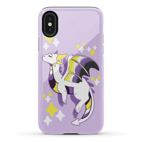 Non-Binary Pride Dragon Phone Case