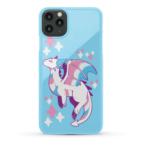 Trans Pride Dragon Phone Case