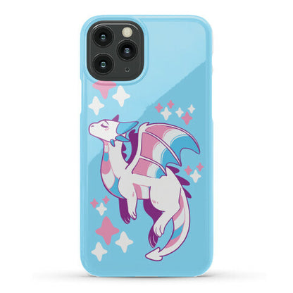 Trans Pride Dragon Phone Case