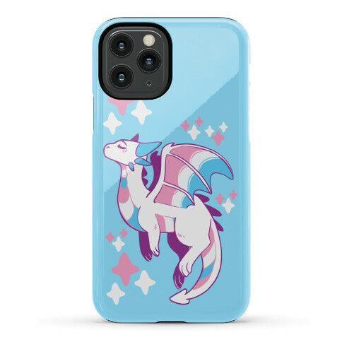 Trans Pride Dragon Phone Case
