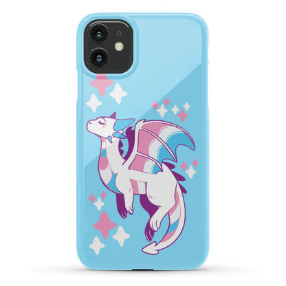 Trans Pride Dragon Phone Case