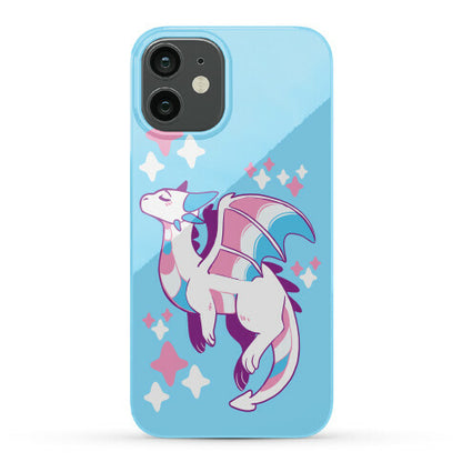 Trans Pride Dragon Phone Case