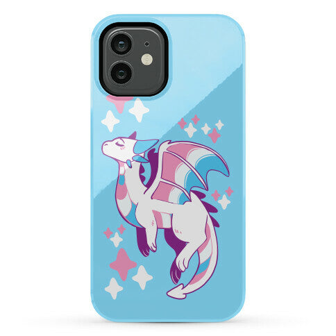 Trans Pride Dragon Phone Case