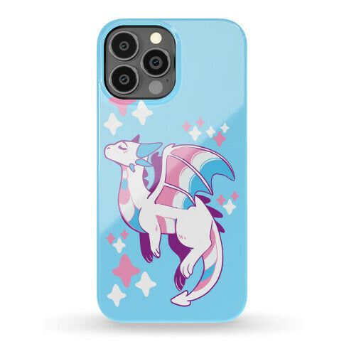 Trans Pride Dragon Phone Case