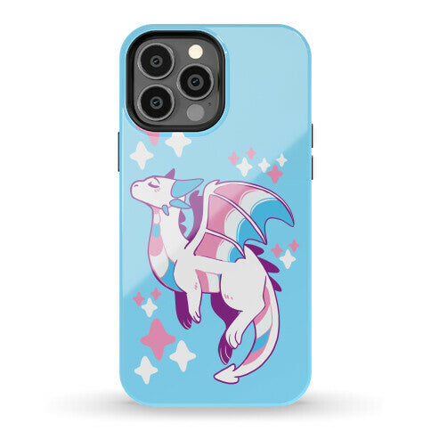 Trans Pride Dragon Phone Case