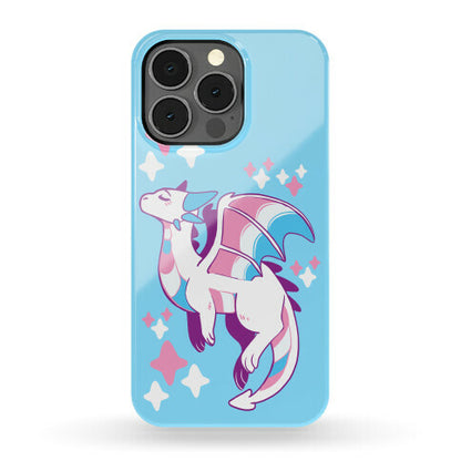 Trans Pride Dragon Phone Case