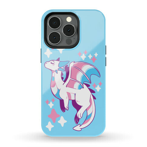 Trans Pride Dragon Phone Case