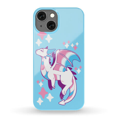 Trans Pride Dragon Phone Case
