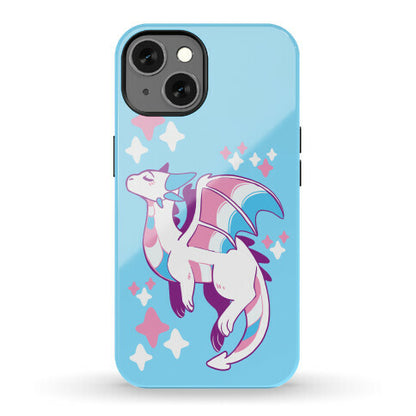 Trans Pride Dragon Phone Case